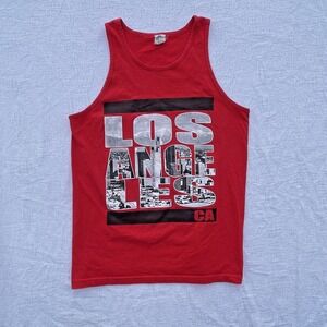 Los Angeles Tank Top T-shirt LA California Urban Streetwear Men's Vest summer